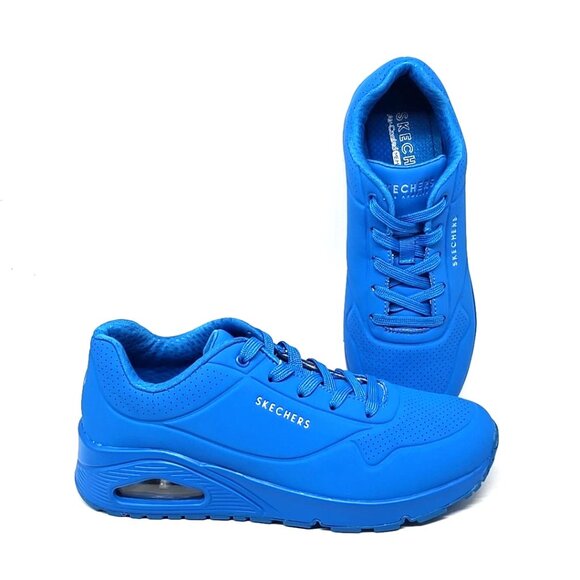 Skechers Uno-Night Shades Blue Sneaker Shoes 73667 Women's Size 9 - Picture 1 of 12